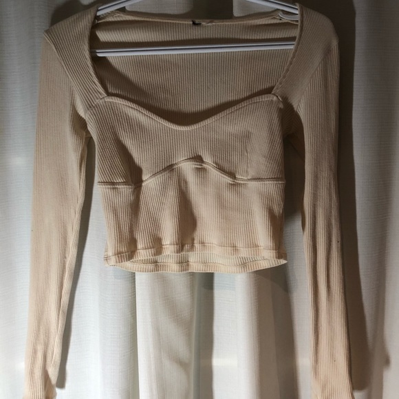 Long sleeve crop top shirt - Picture 1 of 2